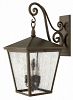 1438RB-LL - Hinkley Lighting - Trellis - Four Light Outdoor Extra Large Wall Mount LED CandelabraRegency Bronze Finish with Clear Seedy Glass -
