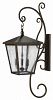 1439RB-LL - Hinkley Lighting - Trellis - Four Light Extra Large Outdoor Wall Mount LED CandelabraRegency Bronze Finish with Clear Seedy Glass -