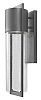 1324HE-LED - Hinkley Lighting - Shelter - One Light Outdoor Medium Wall Mount LEDHematite Finish with Clear Seedy Glass - Dwell