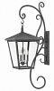 1439DZ-LL - Hinkley Lighting - Trellis - Four Light Extra Large Outdoor Wall Mount LED CandelabraAged Zinc Finish with Clear Glass -
