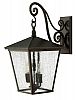 1435RB-LED - Hinkley Lighting - Trellis - Four Light Outdoor Large Wall Mount LED CandelabraRegency Bronze Finish with Clear Seedy Glass -