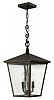 1432RB - Hinkley Lighting - Trellis - Three Light Outdoor Hanging Lantern CandelabraRegency Bronze Finish with Clear Seedy Glass -