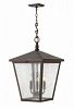 1428RB-LL - Hinkley Lighting - Trellis - Four Light Outdoor Hanging Lantern LED CandelabraRegency Bronze Finish with Clear Seedy Glass -