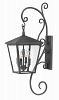 1436DZ - Hinkley Lighting - Trellis - Four Light Large Outdoor Wall Mount CandelabraAged Zinc Finish with Clear Glass -