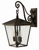 1435RB - Hinkley Lighting - Trellis - Four Light Outdoor Large Wall Mount CandelabraRegency Bronze Finish with Clear Seedy Glass -