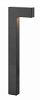 1518SK - Hinkley Lighting - Atlantis - Low Voltage One Light Outdoor Path Light A19 Medium Base Satin Black Finish with Etched Lens Glass -