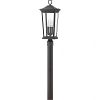2361MB-LL - Hinkley Lighting - Bromley - 22.75 Inch 15W 3 LED Outdoor Large Post Top/Pier Lantern Museum Black Finish with Clear Glass - Bromley