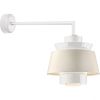 AE14LED18WTSGW3LM18 - Troy Lighting - Aero - 13.75 Inch 18W 1 LED Multi Shade Wall Sconce with Miter Arm 18" Gloss White Finish with Semi Gloss White Shade - Aero