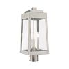 20856-91 - Livex Lighting - Oslo - 20.38 Inch Three Light Outdoor Post Top Lantern Brushed Nickel Finish with Clear Glass - Oslo