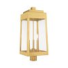 20859-12 - Livex Lighting - Oslo - 24.75 Inch Three Light Outdoor Post Top Lantern Satin Brass Finish with Clear Glass - Oslo