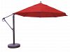 899ab56dv - Galtech International - 13' Cantilever Round Umbrella 56: Jockey Red AB: Antique BronzeSunbrella Solid Colors - Quick Ship -
