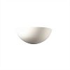 CER-1300-NAVS-HAL - Justice Design - Small Quarter Sphere Sconce Navarro Sand Finish (Smooth Faux)Smooth Faux - Ambiance