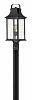2391TK - Hinkley Lighting - Grant - One Light Outdoor Post Mount Textured Black Finish with Clear Seedy Glass - Grant