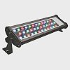 WWT2490PP15RGBB - Jesco Lighting - WWT Series - 24 105W 37 LED Outdoor Wall Washer with Plug and Play Black 15° Beam Angle - WWT Series