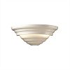 CER-1555W-MAT - Justice Design - Supreme Outdoor Sconce Matte White Finish (Glaze)Glazed - Ceramic