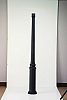 PM4946MB - Troy Lighting - Outdoor Post with Base - 69 InchH Flute Detail Matte Black Finish - Old Sku