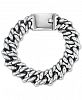 Men's Large Link Chain Bracelet in Stainless Steel and Black Ion-Plated Stainless Steel