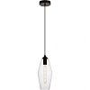 LDPD2119 - Living District - Placido - 14.2 Inch One Light PendantBlack Finish with Clear Glass - Placido