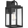 P560175-031 - Progress Lighting - Grandbury - 1 Light Outdoor Wall Lantern Black Finish with Clear Glass - Grandbury