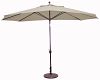 779ab83 - Galtech International - Deluxe Auto Tilt - 8' x 11' Oval Umbrella 83: Milano Char AB: Antique BronzeSunbrella Patterns -
