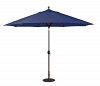 986bk66 - Galtech International - 11' Octagon Umbrella with LED Light 66: Coal BK: BlackSunbrella Solid Colors -