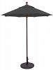 715ab65 - Galtech International - 6' Commercial Octagon Umbrella 65: Brick AB: Antique BronzeSunbrella Solid Colors -