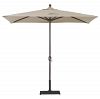 772ab75 - Galtech International - Half Wall - 3.5' x 7' Umbrella 75: Aruba AB: Antique BronzeSunbrella Solid Colors -