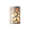 CER-7455W-HMPW - Justice Design - Ambiance - Large Cobblestones Open Top and Bottom Outdoor Wall Sconce Hammered Pewter E26 Medium Base IncandescentChoose Your Options - AmbianceG��