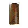 CER-1160W-PATV - Justice Design - Ambiance - Really Big Cylinder Closed Top Outdoor Wall Sconce Verde Patina E26 Medium Base IncandescentChoose Your Options - AmbianceG��