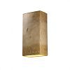 CER-1185W-HMBR - Justice Design - Ambiance - Really Big Rectangle with Perfs Open Top and Bottom Outdoor Wall Sconce Hammered Brass E26 Medium Base IncandescentChoose Your Options - AmbianceG��