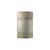 CER-1295-ANTC - Justice Design - Ambiance - Large Cylinder with Perfs Open Top and Bottom Wall Sconce Antique Copper E26 Medium Base IncandescentChoose Your Options - AmbianceG��