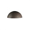 CER-1300W-HMBR - Justice Design - Ambiance - Small Quarter Sphere Downlight Outdoor Wall Sconce Hammered Brass E26 Medium Base IncandescentChoose Your Options - AmbianceG��