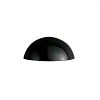CER-1300W-CRB - Justice Design - Ambiance - Small Quarter Sphere Downlight Outdoor Wall Sconce Carbon-Matte Black E26 Medium Base IncandescentChoose Your Options - AmbianceG��