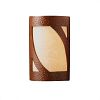 CER-5330W-CKS - Justice Design - Ambiance - Large ADA Lantern Closed Top Outdoor Wall Sconce Sienna Brown Crackle E26 Medium Base IncandescentChoose Your Options - AmbianceG��