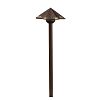 16123TZT27 - Kichler-Lighting-Canada - Perforated - 21 Inch 3.8W 1 LED 2700K Path Light Textured Tannery Bronze Finish - Perforated