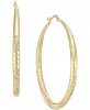 Thalia Sodi Extra Large 2.3" Diamond Cut Hoop Earrings, Created for Macy's