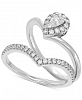 Diamond "V" Bridal Set (1/2 ct. t. w. ) in 14k White Gold