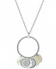 Charriol Havana Mother-of-Pearl 23-1/2" Pendant Necklace in Stainless Steel and Sterling Silver