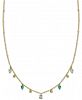Argento Vivo Stone Dangle 18" Statement Necklace in Gold-Plated Sterling Silver