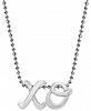 Alex Woo Xo 16" Pendant Necklace in Sterling Silver