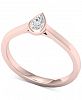 Diamond Pear Solitaire Ring (1/5 ct. t. w. ) in 14k Rose Gold