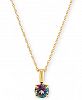 Mystic Topaz 16" Pendant Necklace (1/2 ct. t. w. ) in 14k Gold