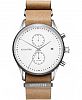 Mvmt Men's Voyager Biscayne Brown Leather Strap Watch 42mm