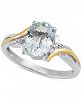 Aquamarine Two-Tone Ring (1-1/5 ct. t. w. ) in Sterling Silver & 10k Gold