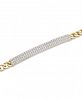 Diamond Pave Bar Link Bracelet (1/2 ct. t. w. ) in 10k Gold (Also Available in 10k White Gold)