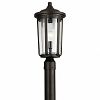 147-BEL-2748970 - Bailey Street Home - Uplands Ride - One Light Outdoor Post LanternOlde Bronze Finish with Clear Seeded Glass - Uplands Ride
