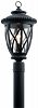 147-BEL-2279499 - Bailey Street Home - Buckingham Celyn - One Light Outdoor Post LanternTextured Black Finish with Clear Seeded Glass - Buckingham Celyn