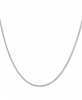Sliding Bead Adjustable Wheat Link 22" Chain Necklace in 14k White Gold