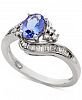 Sapphire (1 ct. t. w. ) & Diamond (3/8 ct. t. w. ) Ring in 14k White Gold (Also in Tanzanite)