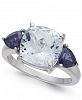 Aquamarine & Iolite Accent (4-3/8 ct. t. w. ) Statement Ring in Sterling Silver